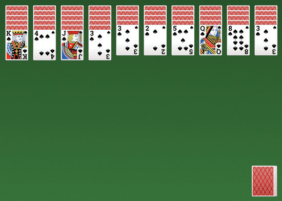 Spider Solitaire 1 kleur