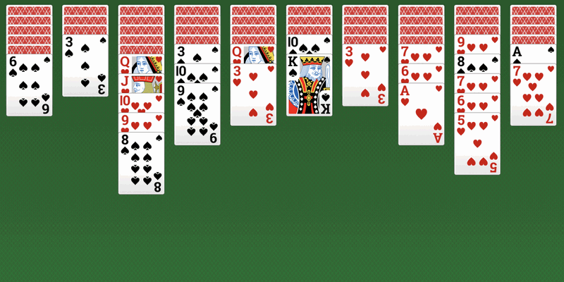 Spider Solitaire 2 kleuren